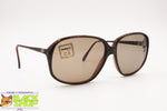 MORWEN mod. Fromula Italian Sunglasses oversize women diva style, Brown acetate, New Old Stock