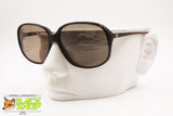 MORWEN mod. Fromula Italian Sunglasses oversize women diva style, Brown acetate, New Old Stock