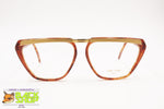 ENRICA MASSEI 844 54[]18 Vintage glasses frame tortoise & golden satin flat top, New Old Stock