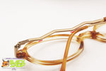 MISSONI M259 GH7 Little oval glasses frame tortoise semitransparent, zig zag golden arms, New Old Stock
