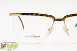 LAURA BIAGIOTTI V125 Squared half rimmed frame, Animalier intense color, New Old Stock 1980s