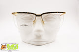 LAURA BIAGIOTTI V125 Squared half rimmed frame, Animalier intense color, New Old Stock 1980s