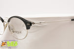 VOGUE women vintage glasses frame VO2154, Slim silver cat eye frame black eyebrows, New Old Stock