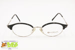 VOGUE women vintage glasses frame VO2154, Slim silver cat eye frame black eyebrows, New Old Stock