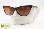 LINEA DONNA Grace mod. 011 Vintage women sunglasses brown plaid acetate, cat eye enlarge, New Old Stock