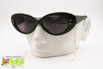 Vintage 80s NOS CONCERT 435 N Oval classic black cat eye sunglasses, New Old Stock