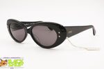 Vintage 80s NOS CONCERT 435 N Oval classic black cat eye sunglasses, New Old Stock