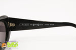 Vintage 80s NOS CONCERT 435 N Oval classic black cat eye sunglasses, New Old Stock