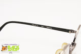 BEAU MONDE mod. Norwich Oval luxury eyewear frame lateral deco, Metal lover stempunk, New Old Stock