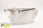 BEAU MONDE mod. Norwich Oval luxury eyewear frame lateral deco, Metal lover stempunk, New Old Stock