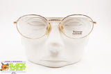 Vintage oval golden frame chiseled NAZARENO GABRIELLI, 53[]22 135, Vintage italian glasses, New Old Stock