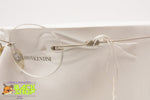 AUGUSTO VALENTINI M7449 col. 198 Rimless eyeglass frame oval lenses, New Old Stock