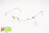 AUGUSTO VALENTINI M7449 col. 198 Rimless eyeglass frame oval lenses, New Old Stock