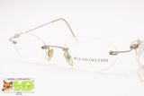 AUGUSTO VALENTINI M7449 col. 198 Rimless eyeglass frame oval lenses, New Old Stock