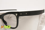 Authentic 1940-1950 Black cat eye frame glasses women, sturdy acetate silver inserts straight arms, Vintage Preowned