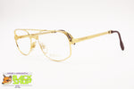 BOZZINI High class golden aviator frame, men vintage 1970s rare eyeglass, New Old Stock 70s