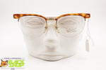 Vintage cat eye frame orange tortoise LOOK mod. 076/4, Halr rimmed women frame, New Old Stock 1980s