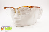 Vintage cat eye frame orange tortoise LOOK mod. 076/4, Halr rimmed women frame, New Old Stock 1980s