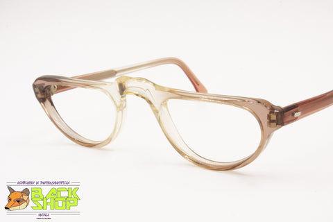 Authentic 1970s Reading glasses half lunettes OTTICA PESSA mod. Alcine, New Old Stock