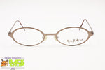 Byblos 691 3322 S Slim metal eyeglasses frame pale metallic color, Little oval rims, New Old Stock 1990s