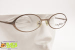 Byblos 691 3322 S Slim metal eyeglasses frame pale metallic color, Little oval rims, New Old Stock 1990s