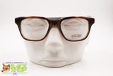 PIN'S Made in Italy, Classic brown wayfarer frame glasses acetate & metal, New Old Stock 1990s