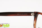 PIN'S Made in Italy, Classic brown wayfarer frame glasses acetate & metal, New Old Stock 1990s