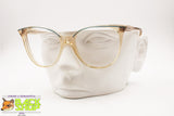 GREENSYSTEM 1970s caramel acetate frame eyeglasses, lined eyebrows, New Old Stock 1970s