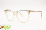 GREENSYSTEM 1970s caramel acetate frame eyeglasses, lined eyebrows, New Old Stock 1970s