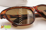 Authentic 1960s sunglasses shades NILSOL, Tortoise large cat eye Made in Italy,  New Old Stock 1960s