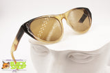 Authentic 1950s sunglasses shades ITALOCREMONA SOLFLEX, black yellow semitransparent, New Old Stock