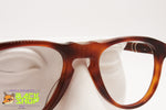 Vintage 1970s glasses frame 52[]19 artisanal construction, brown sheet acetate, Vintage