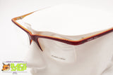 ROMEO GIGLI RG243 04 Half rimmed glasses frame acetate, Burgundy Red & Orange bicolor, New Old Stock