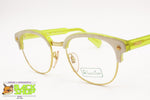 BENETTON Wayfarer frame women ladies, Pearly eyebrows highlighter color, New Old Stock 1980s