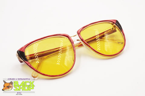 Alfredo Gabrielli PL Gabrielli Vintage italian sunglasses 80s, Yellow sunny lenses, New Old Stock 1980s