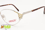 CHEVRON V731 Vintage glasses frame oval with designer details, Vintage New Old Stock 1980s
