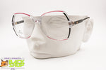GUCCI GG2102 Vintage 90s glasses frame eyewear, Clear Red & Black, New Old Stock 1990s