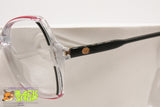 GUCCI GG2102 Vintage 90s glasses frame eyewear, Clear Red & Black, New Old Stock 1990s