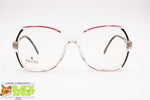 GUCCI GG2102 Vintage 90s glasses frame eyewear, Clear Red & Black, New Old Stock 1990s