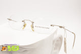 AUGUSTO VALENTINI M7449 col. 198 Rimless eyeglass frame oval lenses, New Old Stock