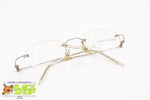 AUGUSTO VALENTINI M7449 col. 198 Rimless eyeglass frame oval lenses, New Old Stock