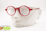 CIDI made in Italy, Vintage round glasses frame eyeglass traslucent red, New Old Stock 1990s