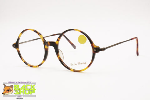 BEAU MONDE Collection, round havana tortoise frame eyeglass, elegant glasses, New Old Stock 1980s