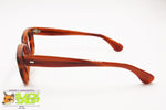 Authentic 1960s frame eyeglass brown acetate, wayfarer squared glasses frame, New Old Stock