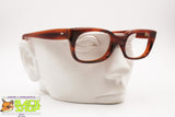 Authentic 1960s frame eyeglass brown acetate, wayfarer squared glasses frame, New Old Stock
