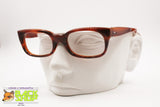 Authentic 1960s frame eyeglass brown acetate, wayfarer squared glasses frame, New Old Stock