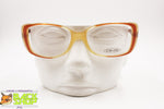 PIN'S Vintage NOS women eyeglass frame, acetate shaded brown cat eye squared, New Old Stock