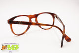 Vintage 1970s glasses frame 52[]19 artisanal construction, brown sheet acetate, Vintage