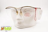 SISLEY S/046 237 Vintage eyeglass frame round, Half rimmed half frame, Aged coloration, New Old Stock