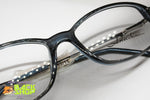 ARLECCHINO Vintage eyeglass frame women Hand Made Italy, rectangular rims acetate material, New Old Stock